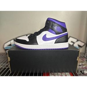 Jordan 1 Mid Dark Iris Size 9.5 Men 554724-095 BRAND NEW